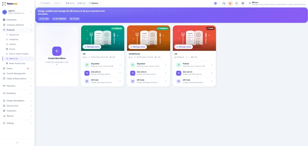Иллюстрация печати QR-кодов и размещения на столах